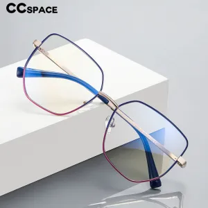 CCspace Unisex Full Rim Irregular Square Alloy Eyeglasses 56272