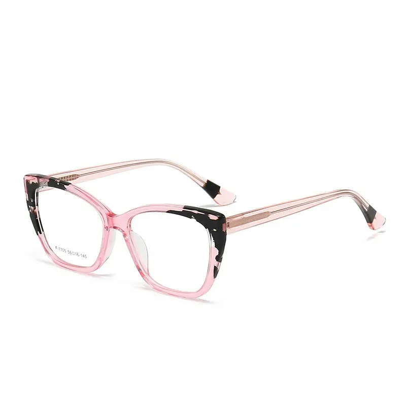 CCspace Unisex Full Rim Large Square Acetate Eyeglasses 56940
