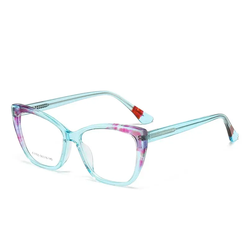 CCspace Unisex Full Rim Large Square Acetate Eyeglasses 56940