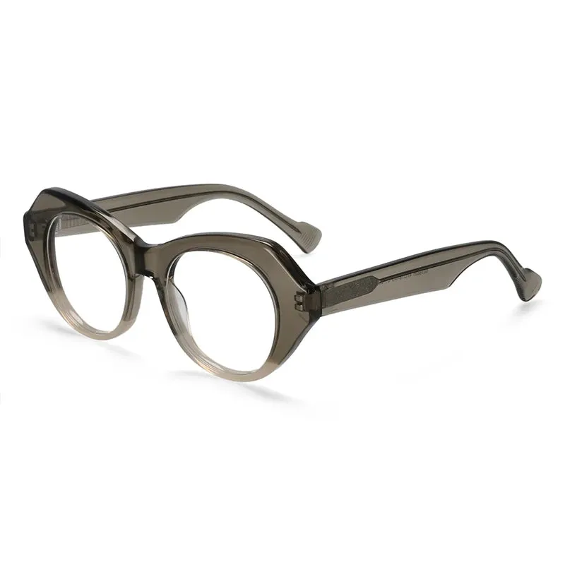 CCspace Unisex Full Rim Oval Eye Acetate Eyeglasses 57204
