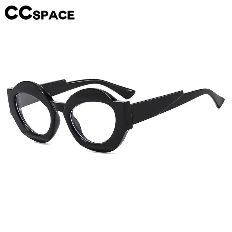 CCspace Unisex Full Rim Oval Resin Eyeglasses 56864