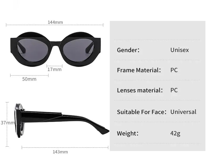 CCspace Unisex Full Rim Oval Resin Eyeglasses 56864