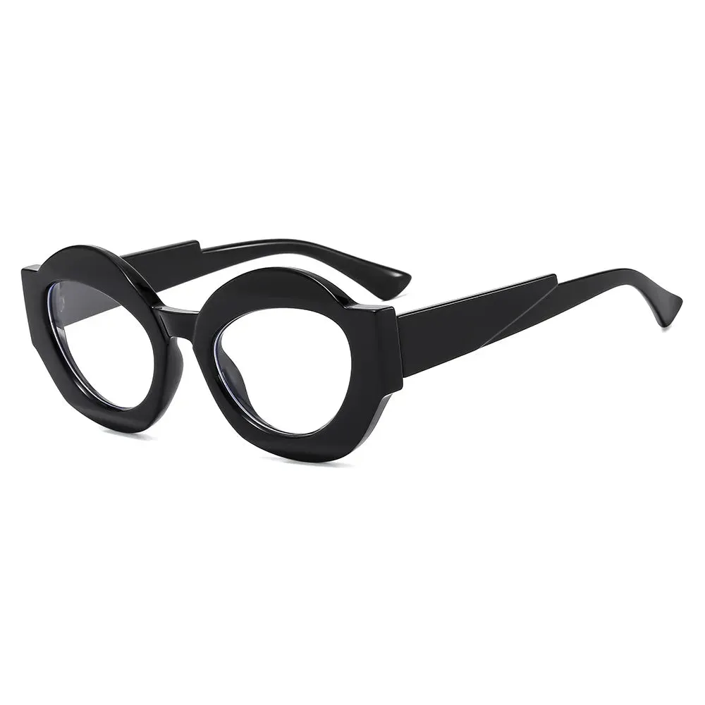 CCspace Unisex Full Rim Oval Resin Eyeglasses 56864