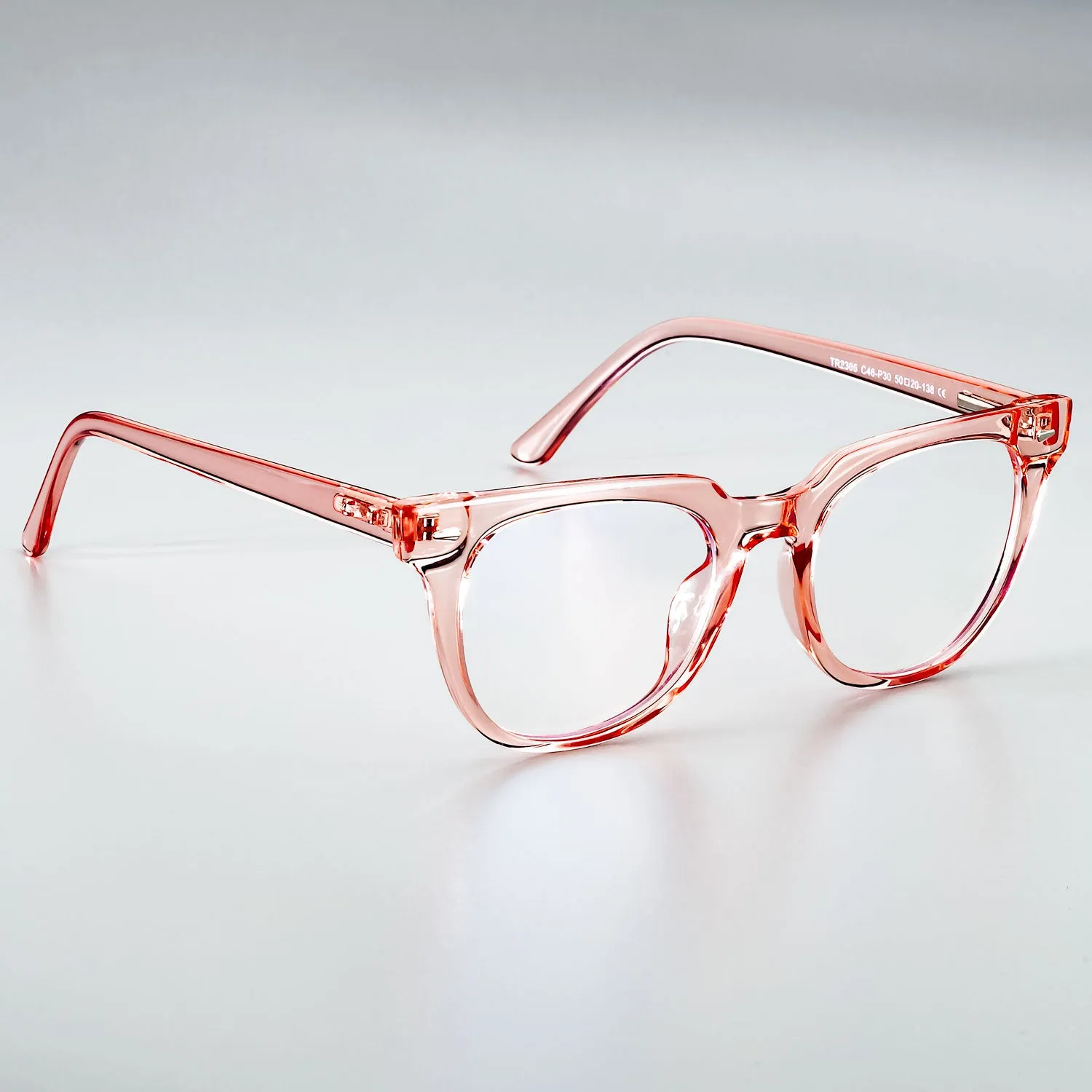 CCspace Unisex Full Rim Oval Square Tr 90 Titanium Frame Eyeglasses 51026