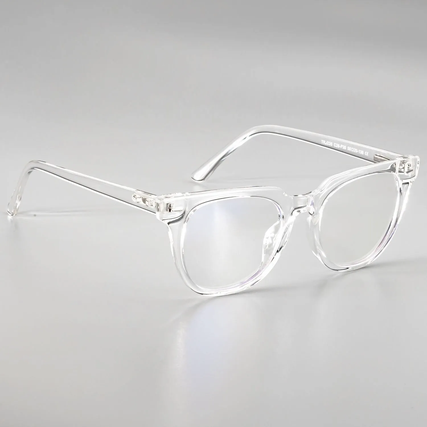 CCspace Unisex Full Rim Oval Square Tr 90 Titanium Frame Eyeglasses 51026