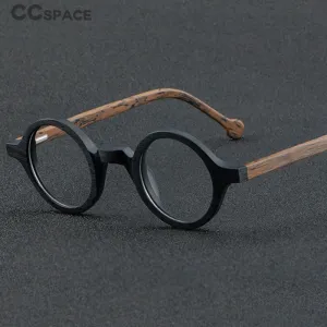 CCspace Unisex Full Rim Round Acetate Eyeglasses 55724