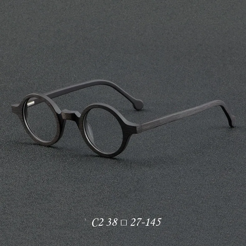 CCspace Unisex Full Rim Round Acetate Eyeglasses 55724