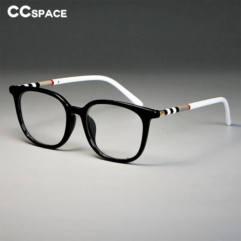 CCspace Unisex Full Rim Round Square Tr 90 Titanium Reading Glasses R47892
