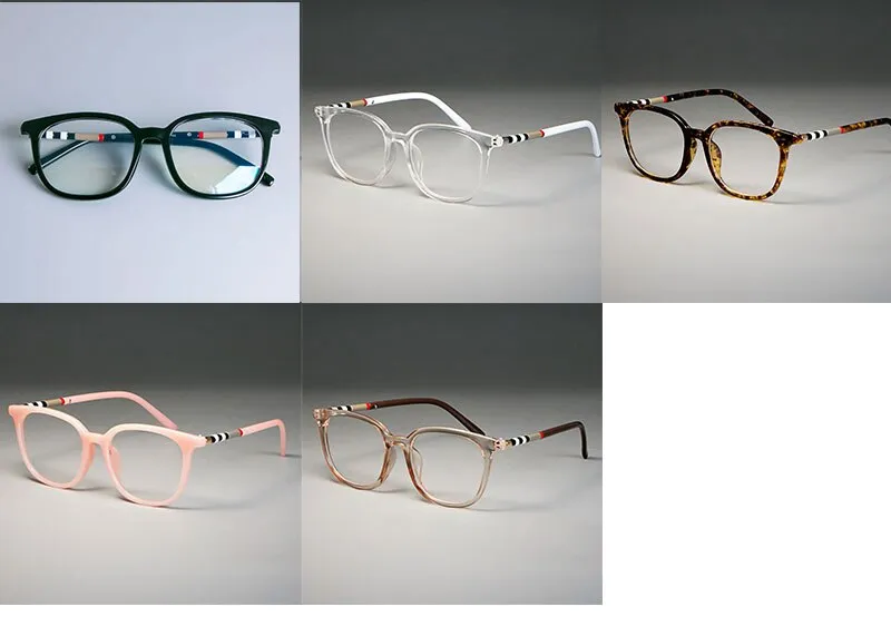 CCspace Unisex Full Rim Round Square Tr 90 Titanium Reading Glasses R47892