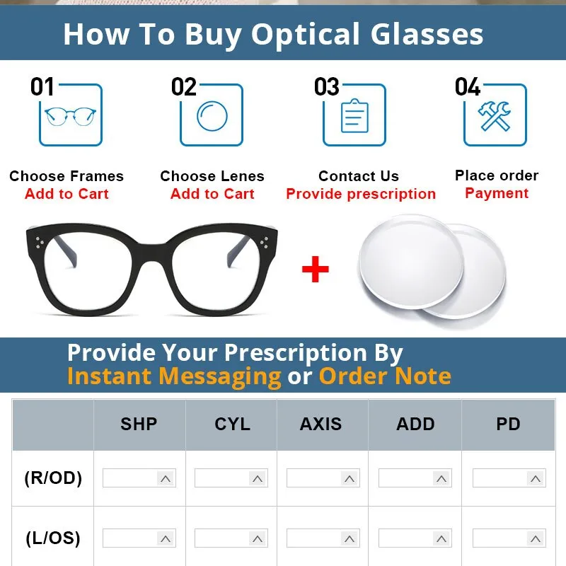CCspace Unisex Full Rim Square Acetate Alloy Rivet Frame Eyeglasses 54152