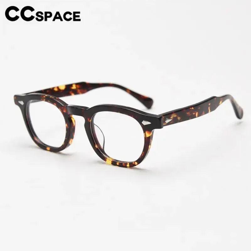 CCspace Unisex Full Rim Square Acetate Eyeglasses 56838