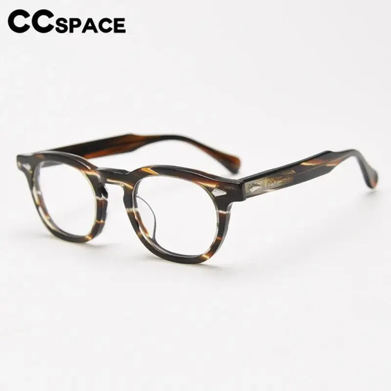 CCspace Unisex Full Rim Square Acetate Eyeglasses 56838