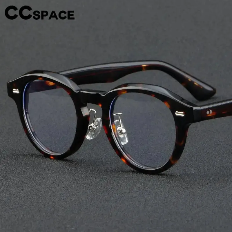 CCspace Unisex Full Rim Square Acetate Eyeglasses 57413
