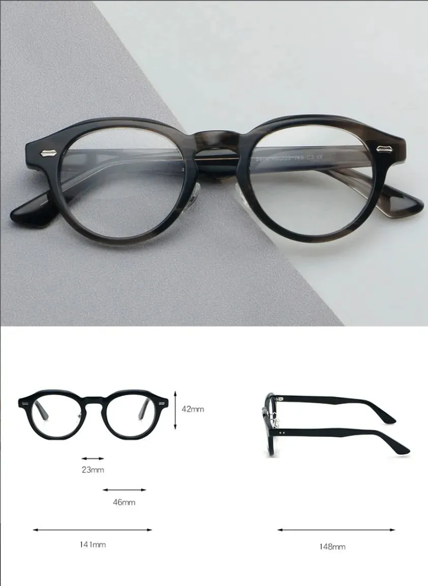 CCspace Unisex Full Rim Square Acetate Eyeglasses 57413
