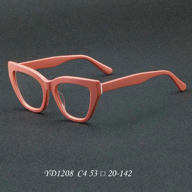 CCspace Unisex Full Rim Square Cat Eye Acetate Eyeglasses 56813