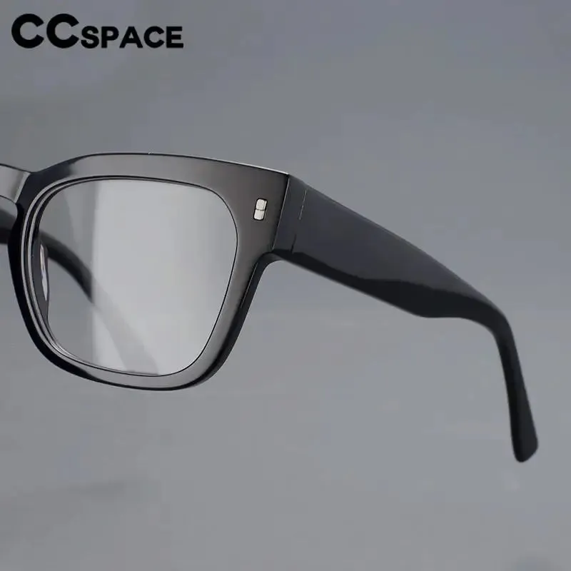 CCspace Unisex Full Rim Square Cat Eye Acetate Eyeglasses 57232