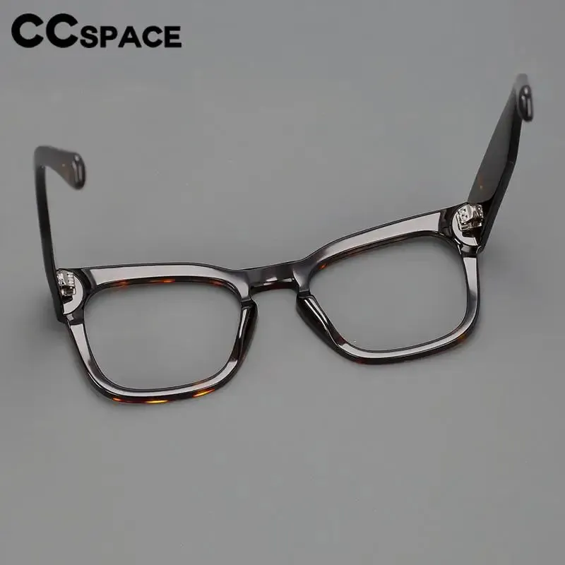 CCspace Unisex Full Rim Square Cat Eye Acetate Eyeglasses 57232