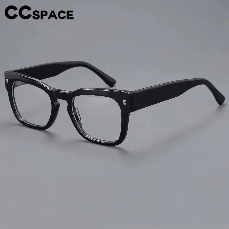 CCspace Unisex Full Rim Square Cat Eye Acetate Eyeglasses 57232