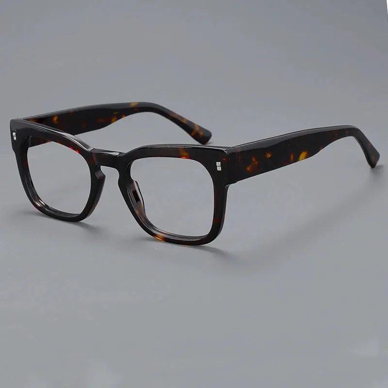CCspace Unisex Full Rim Square Cat Eye Acetate Eyeglasses 57232