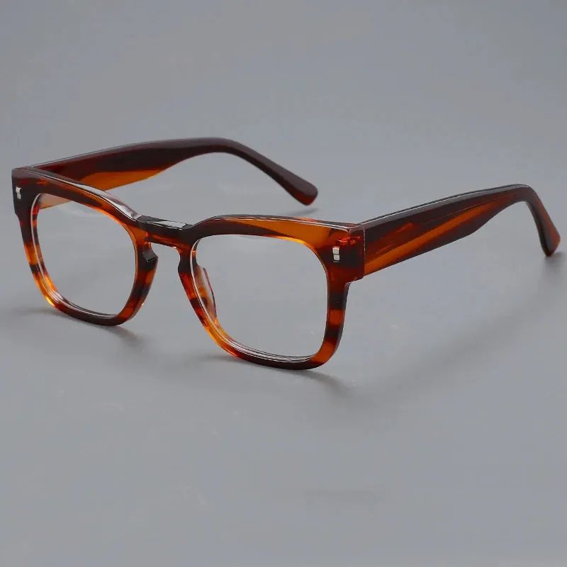 CCspace Unisex Full Rim Square Cat Eye Acetate Eyeglasses 57232