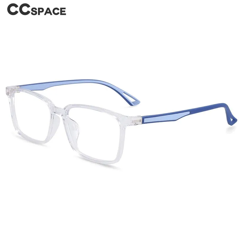 CCspace Unisex Full Rim Square Tr 90 Alloy Frame Eyeglasses 54368
