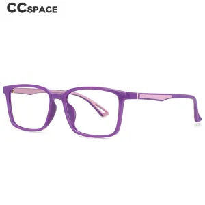 CCspace Unisex Full Rim Square Tr 90 Alloy Frame Eyeglasses 54368