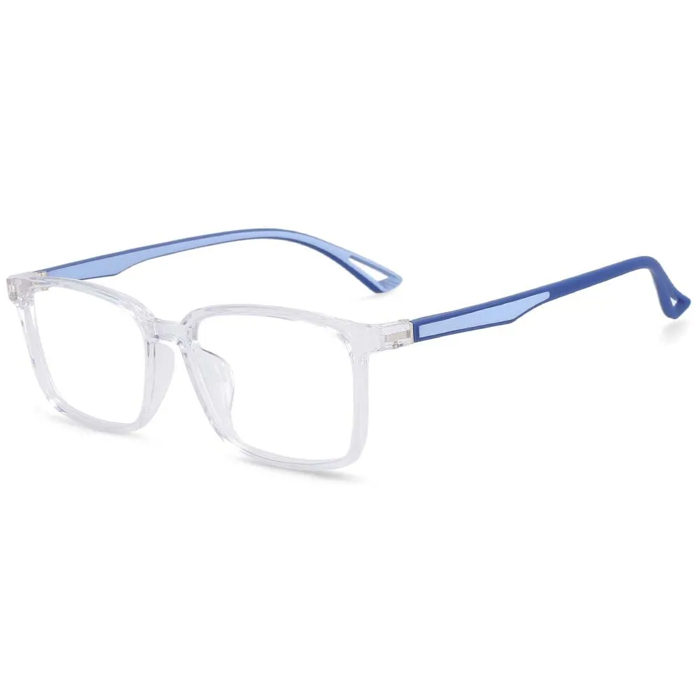 CCspace Unisex Full Rim Square Tr 90 Alloy Frame Eyeglasses 54368