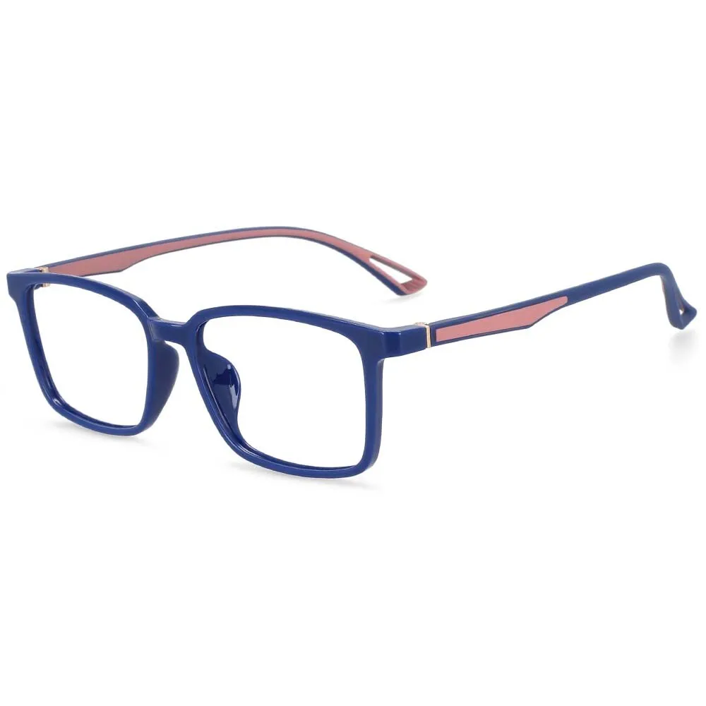 CCspace Unisex Full Rim Square Tr 90 Alloy Frame Eyeglasses 54368