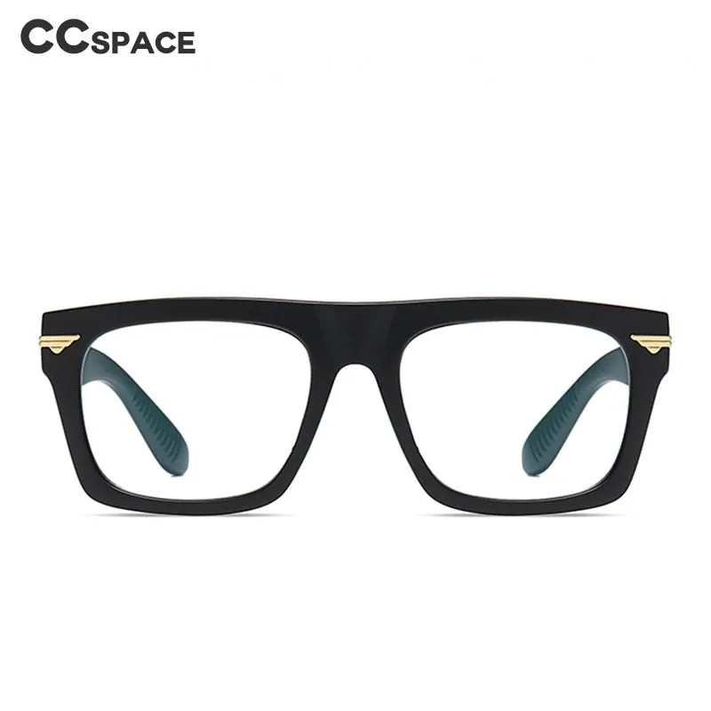CCspace Unisex Full Rim Square Tr 90 Titanium Frame Eyeglasses 49362