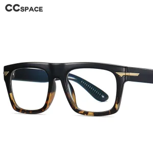 CCspace Unisex Full Rim Square Tr 90 Titanium Frame Eyeglasses 49362