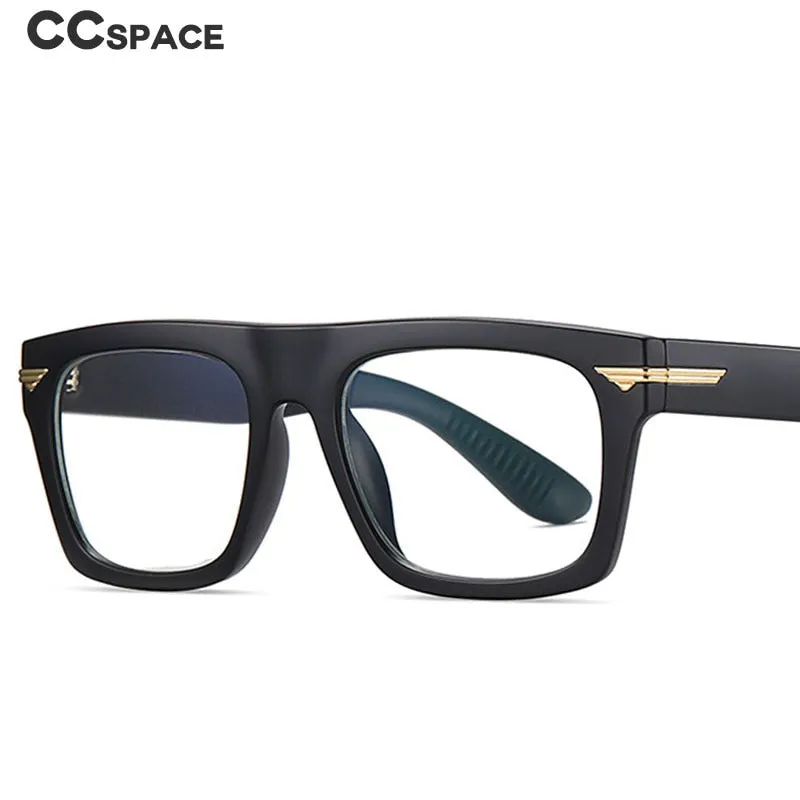 CCspace Unisex Full Rim Square Tr 90 Titanium Frame Eyeglasses 49362