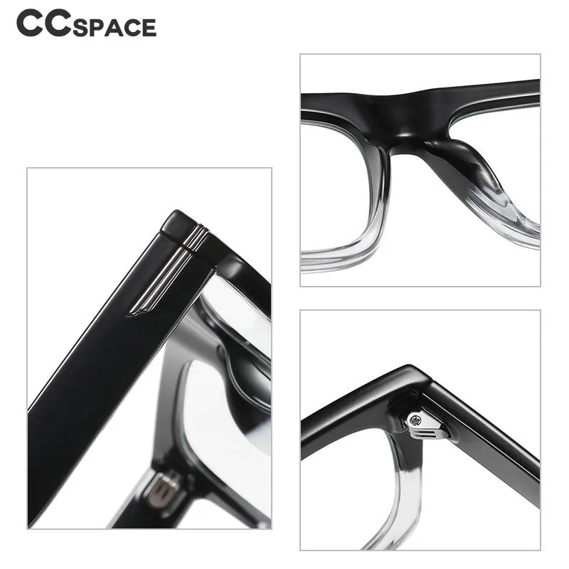 CCspace Unisex Full Rim Square Tr 90 Titanium Frame Eyeglasses 49362