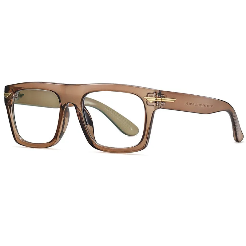 CCspace Unisex Full Rim Square Tr 90 Titanium Frame Eyeglasses 49362
