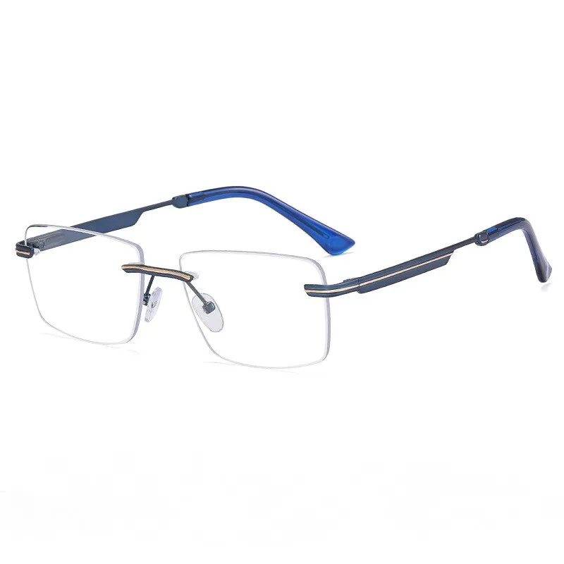 CCspace Unisex Rimless Square Alloy Eyeglasses 55384