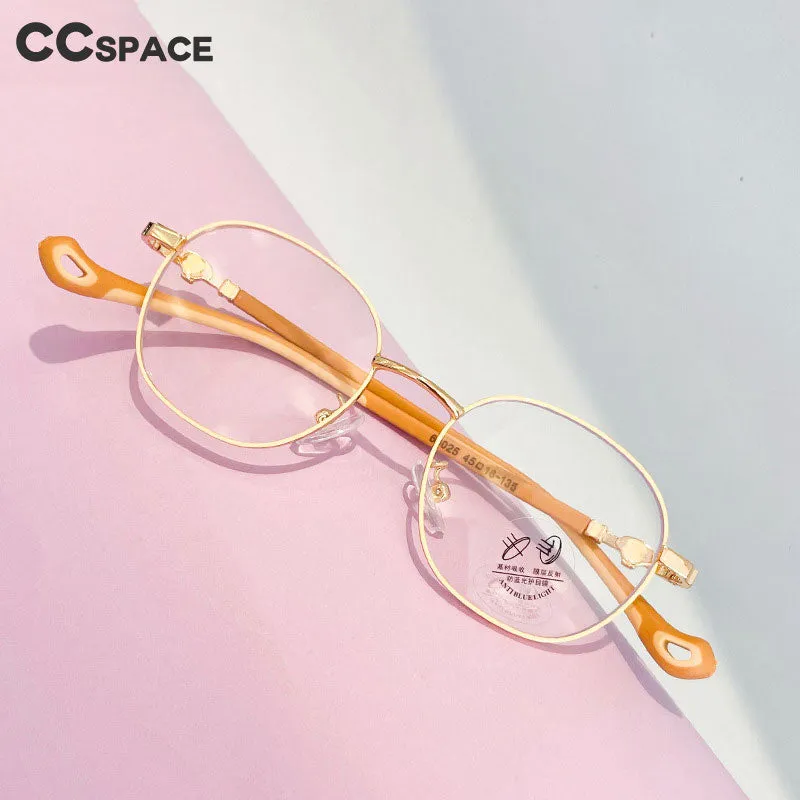CCspace Unisex Youth Full Rim Oval Alloy Eyeglasses 56566