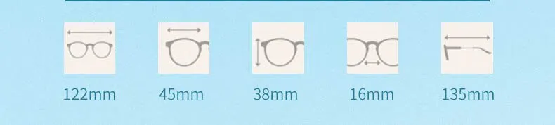 CCspace Unisex Youth Full Rim Oval Alloy Eyeglasses 56566