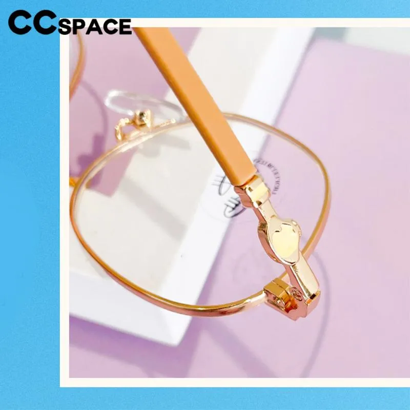 CCspace Unisex Youth Full Rim Oval Alloy Eyeglasses 56566