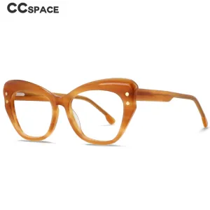 CCspace Women's Full Rim Butterfly Cat Eye Acetate Eyeglasses 53174