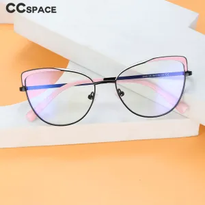 CCspace Women's Full Rim Cat Eye Alloy Eyeglasses 56521