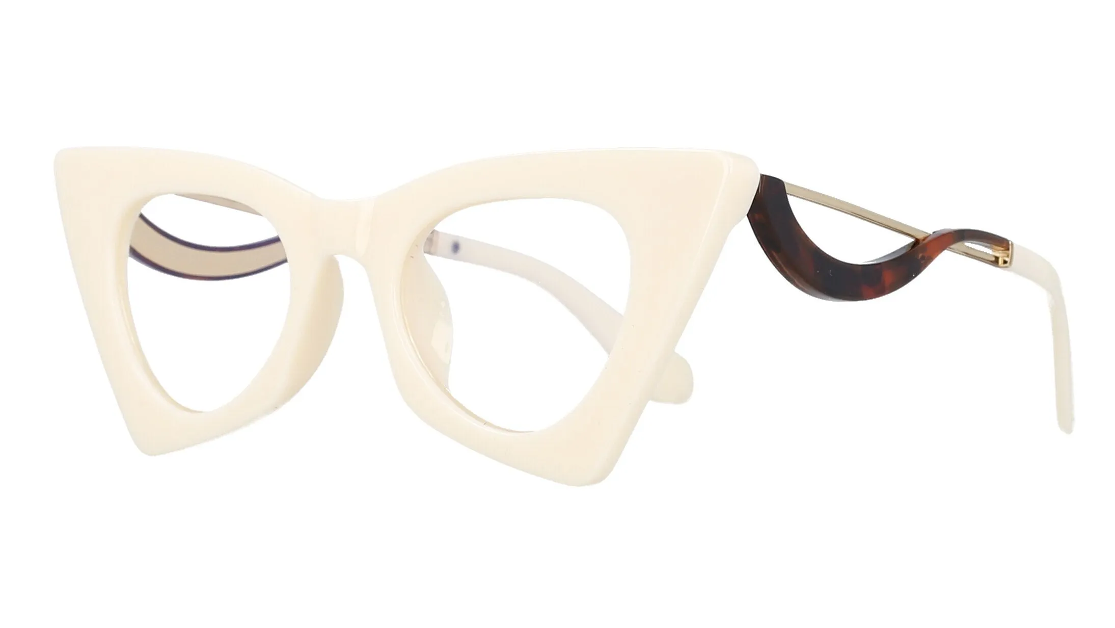 CCspace Women's Full Rim Cat Eye Resin Alloy Frame Eyeglasses 51094