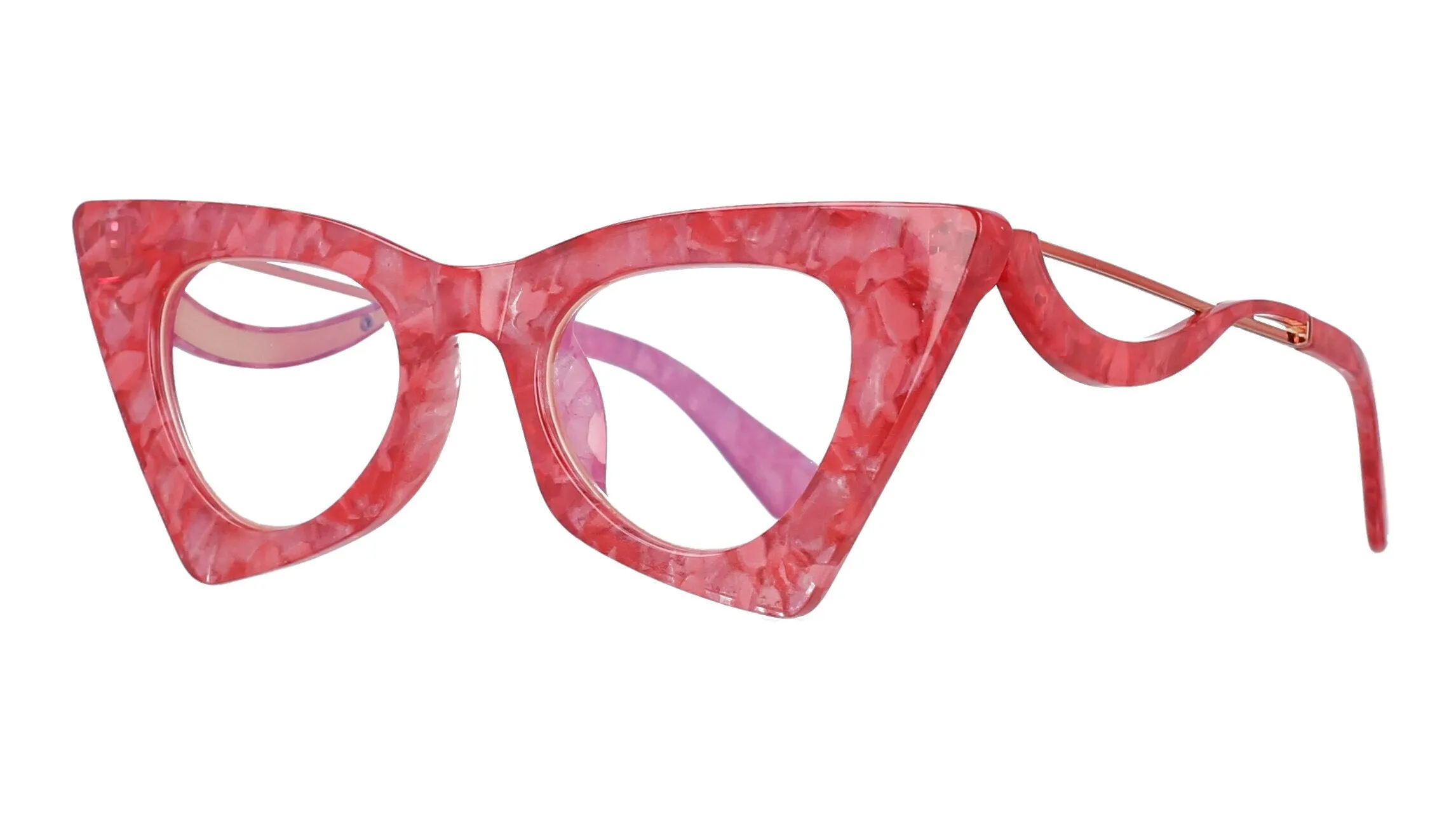 CCspace Women's Full Rim Cat Eye Resin Alloy Frame Eyeglasses 51094