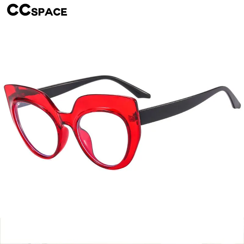 CCspace Women's Full Rim Cat Eye Tr 90 Eyeglasses 55541