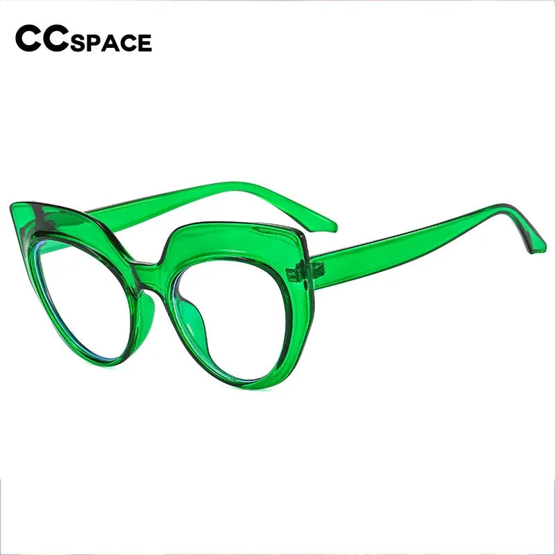 CCspace Women's Full Rim Cat Eye Tr 90 Eyeglasses 55541
