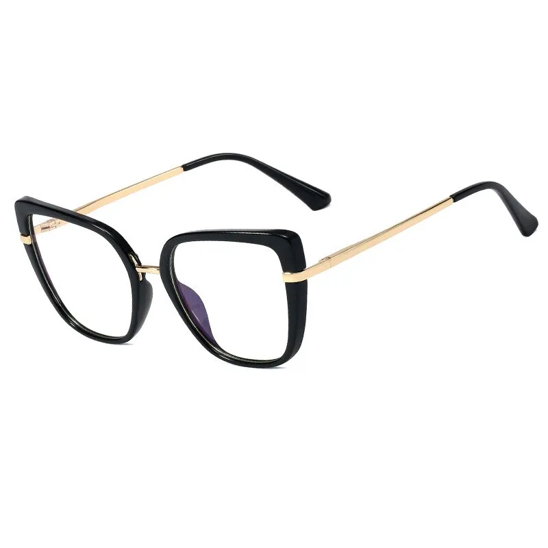 CCspace Women's Full Rim Cat Eye Tr 90 Titanium Frame Eyeglasses 48262