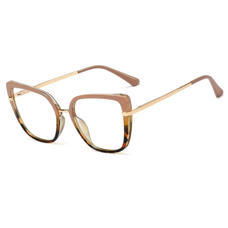 CCspace Women's Full Rim Cat Eye Tr 90 Titanium Frame Eyeglasses 48262