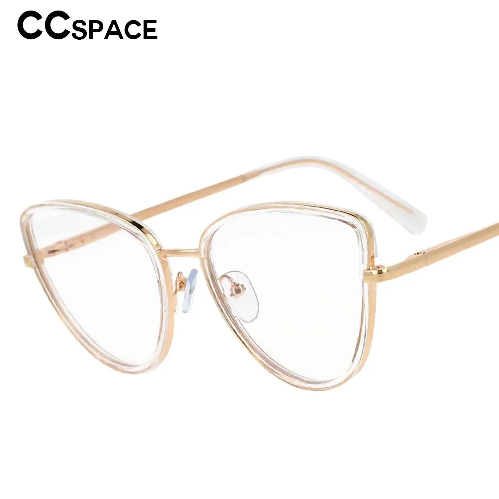 CCspace Women's Full Rim Cat Eyel Tr 90 Titanium Frame Eyeglasses 53369