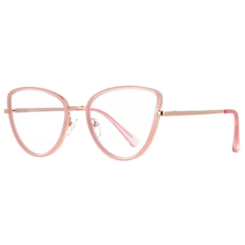 CCspace Women's Full Rim Cat Eyel Tr 90 Titanium Frame Eyeglasses 53369