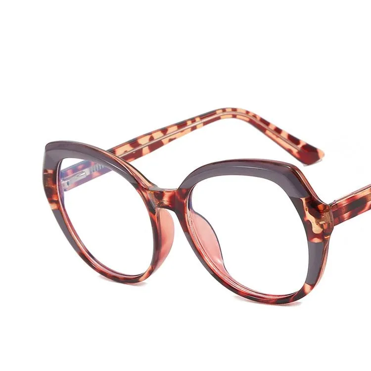 CCspace Women's Full Rim Irregular Square Tr 90 Titanium Eyeglasses 54716