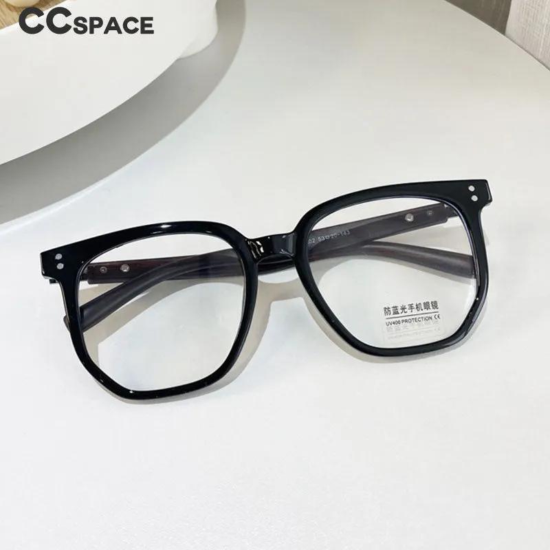 CCspace Women's Full Rim Large Square TR 90 Titanium Eyeglasses 54430