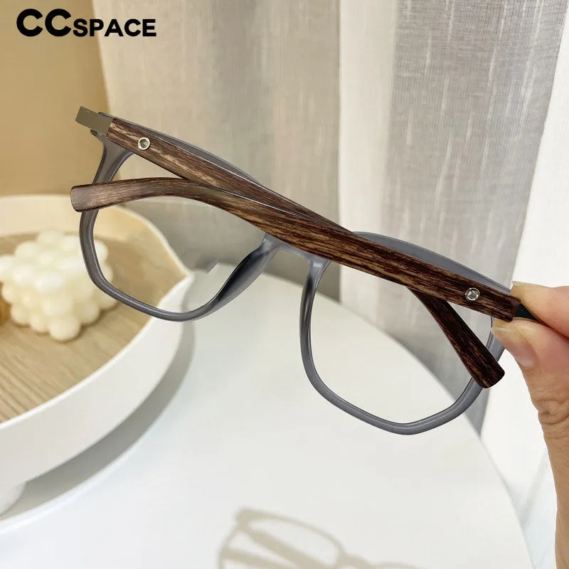 CCspace Women's Full Rim Large Square TR 90 Titanium Eyeglasses 54430